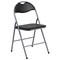 Flash Furniture Set of 2 Black Folding Chair with Carrying Handle 31.5"
